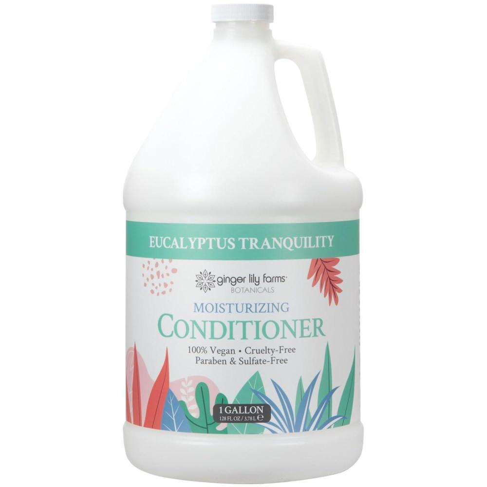 image:imageGinger Lily Farms Botanicals Moisturizing Conditioner for Dry Hair Island Tranquility 100 Vegan amp CrueltyFree Green Tea Lemongrass Scent 1 Gallon Refill Pack of 4Eucalyptus Tranquility