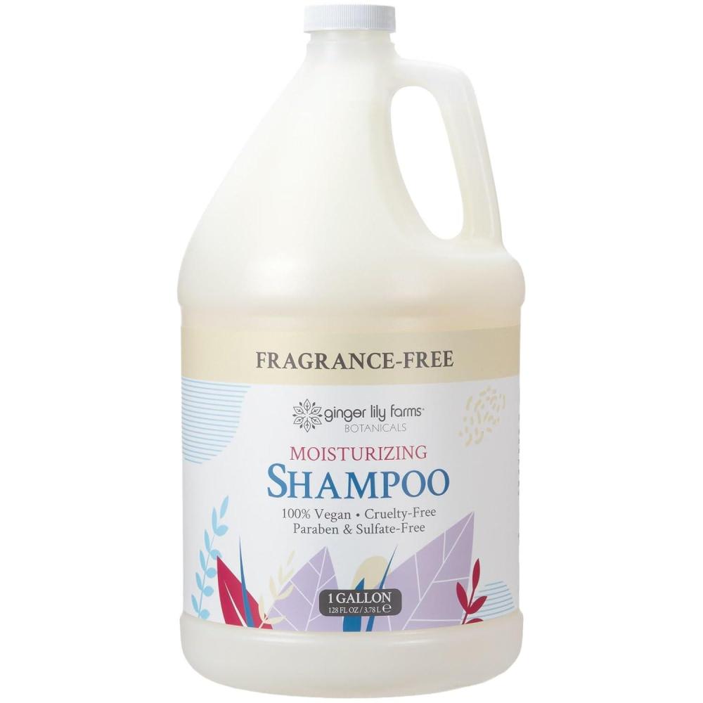 image:imageGinger Lily Farms Botanicals Moisturizing Shampoo for All Hair Types Coco Mango 100 Vegan amp CrueltyFree Coconut Mango Scent 1 Gallon 128 fl oz RefillFragrance Free