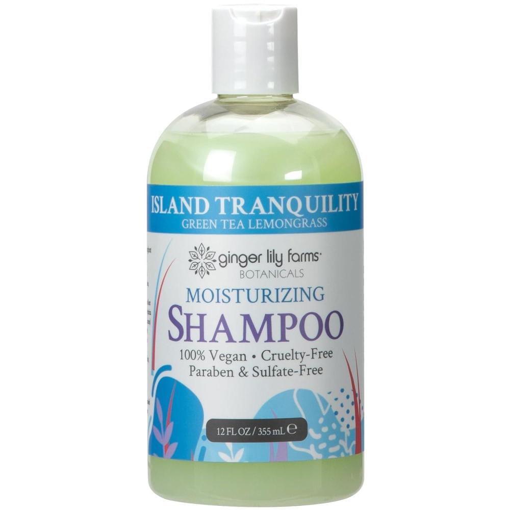 image:imageGinger Lily Farms Botanicals Moisturizing Shampoo for All Hair Types Coco Mango 100 Vegan amp CrueltyFree Coconut Mango Scent 1 Gallon 128 fl oz RefillIsland Tranquility