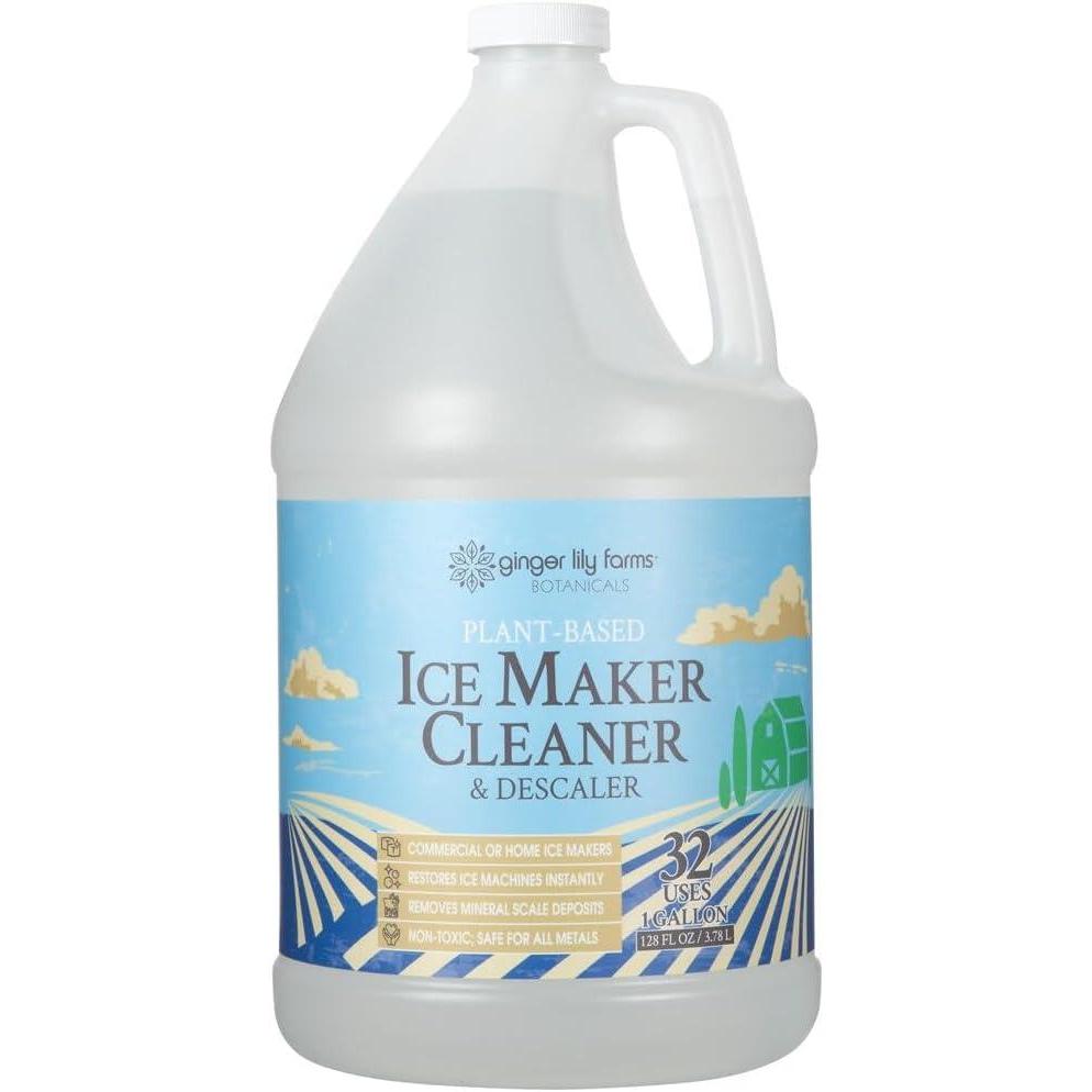 image:imageGinger Lily Farms Botanicals PlantBased Ice Maker Cleaner amp Descaler for All Ice Machines 32 Uses Safe for All Metals 1 Gallon 128 fl oz