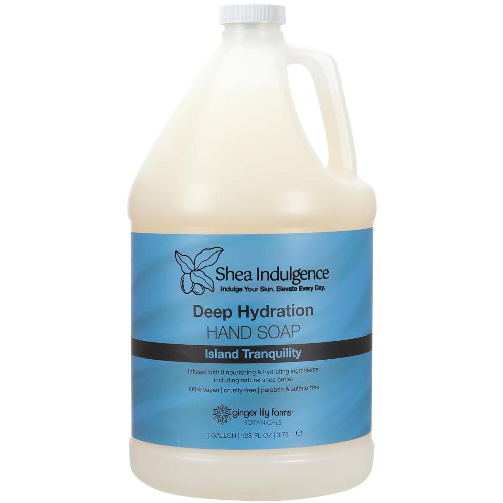 image:imageGinger Lily Farms Botanicals Shea Indulgence Deep Hydration Liquid Hand Soap Refill 100 Vegan amp CrueltyFree Vanilla Sugar Bliss Scent 1 Gallon 128 fl ozIsland Tranquility