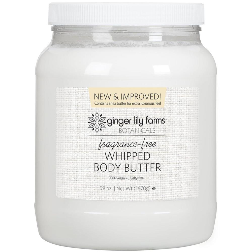 image:imageGinger Lily Farms Botanicals Whipped Body Butter for Dry Skin UltraHydrating 100 Vegan amp CrueltyFree Lavender Chamomile 59 OuncesFragrance Free