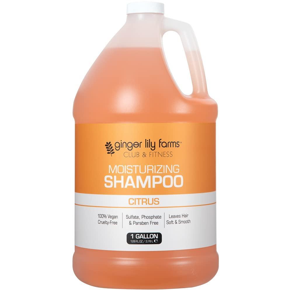 image:imageGinger Lily Farms Club amp Fitness Moisturizing Shampoo for All Hair Types 100 Vegan amp CrueltyFree Aloe Vera Scent 1 Gallon Refill Pack of 4Citrus