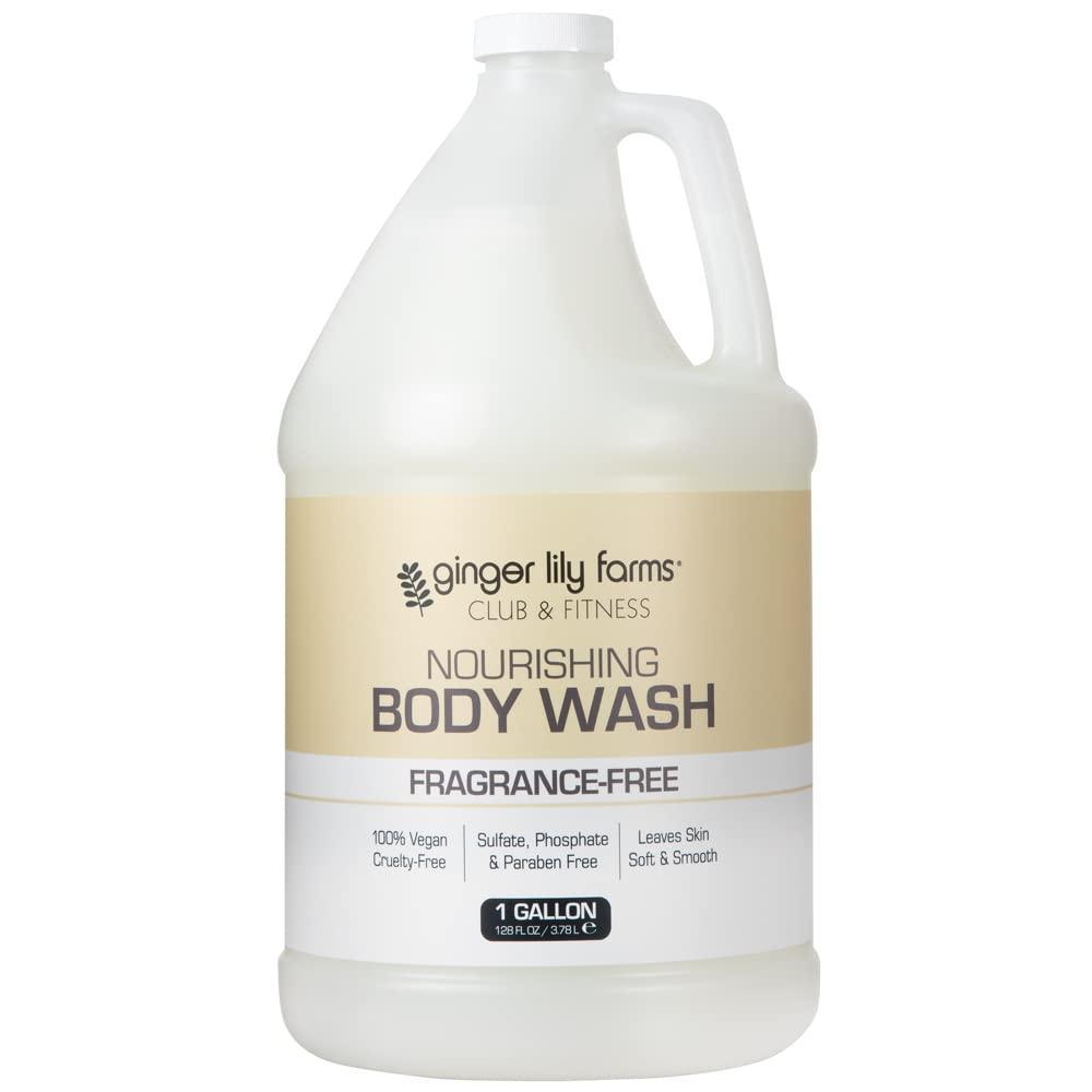 image:imageGinger Lily Farms Club amp Fitness Nourishing Body Wash 100 Vegan amp CrueltyFree Bath amp Shower Gel for Men and Women Citrus Scent 1 Gallon 128 fl oz RefillFragrance Free