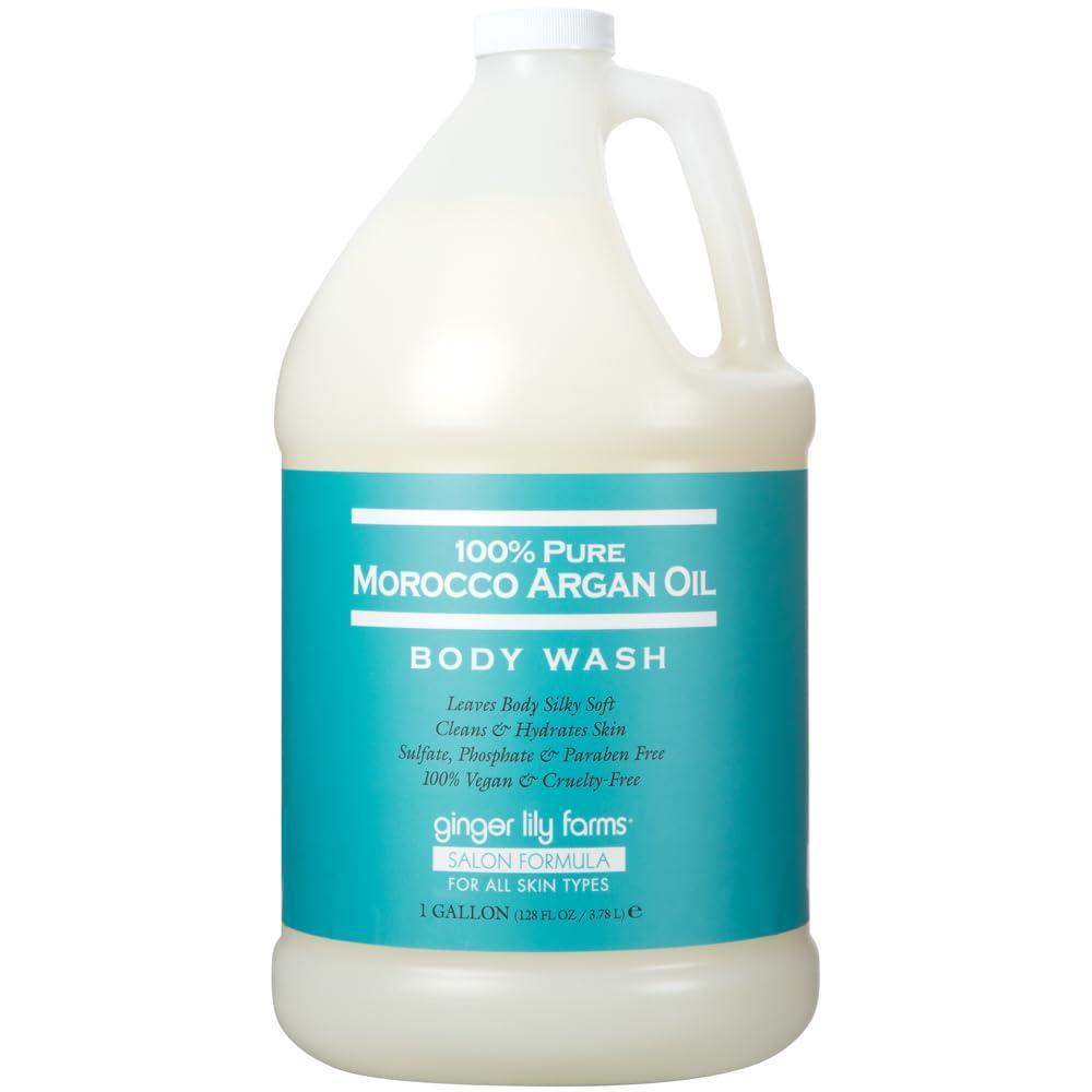 image:imageGinger Lily Farms Salon Formula 100 Pure Morocco Argan Oil Body Wash for All Skin Types 100 Vegan amp CrueltyFree 1 Gallon 128 fl oz Refill128 Fl Oz Pack of 1