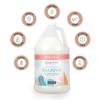 Ginger Lily Farms Botanicals Moisturizing Shampoo for All Hair Types, Coco Mango, 100% Vegan & Cruelty-Free, Coconut Mango Scent, 1 Gallon (128 fl oz) Refill(Apple Pear)