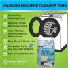 Ginger Lily Farms Botanicals Washing Machine Cleaner Tabs, Deep Cleaning Tablets for HE Front Load & Top Load Washers, Fragrance-Free, 50-Count