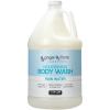 Ginger Lily Farms Club & Fitness Nourishing Body Wash, 100% Vegan & Cruelty-Free, Bath & Shower Gel for Men and Women, Citrus Scent, 1 Gallon (128 fl. oz.) Refill(Rain Water)