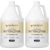 Ginger Lily Farms Club & Fitness Soothing Butter Lotion for Dry Skin, 100% Vegan & Cruelty-Free, Ocean Breeze Scent, 1 Gallon (128 fl oz) Refill(Unscented)