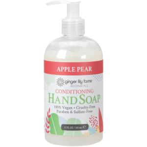 Ginger Lily Farms Botanicals All-Purpose Liquid Hand Soap, 100% Vegan & Cruelty-Free, Fragrance-Free, 12 fl oz (Pack of 6)(Apple Pear)