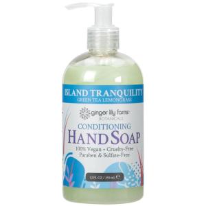Ginger Lily Farms Botanicals All-Purpose Liquid Hand Soap, 100% Vegan & Cruelty-Free, Fragrance-Free, 12 fl oz (Pack of 6)(Island Tranquility)