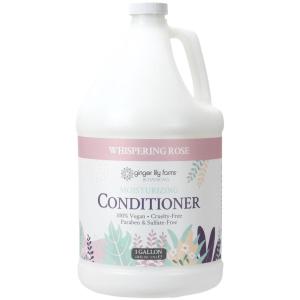 Ginger Lily Farms Botanicals Moisturizing Conditioner for Dry Hair, Island Tranquility, 100% Vegan & Cruelty-Free, Green Tea Lemongrass Scent, 1 Gallon Refill (Pack of 4)(Whispering Rose)