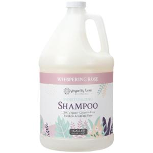 Ginger Lily Farms Botanicals Moisturizing Shampoo for All Hair Types, Coco Mango, 100% Vegan & Cruelty-Free, Coconut Mango Scent, 1 Gallon (128 fl oz) Refill(Whispering Rose)