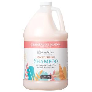 Ginger Lily Farms Botanicals Moisturizing Shampoo for All Hair Types, Coco Mango, 100% Vegan & Cruelty-Free, Coconut Mango Scent, 1 Gallon (128 fl oz) Refill(Champagne Mimosa)