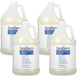 Ginger Lily Farms Botanicals ZeroDerm Advanced Therapy Moisturizing Shampoo for All Hair Types, 100% Vegan & Cruelty-Free, Fragrance Free, 1 Gallon Refill (Pack of 4)(128 Fl Oz (Pack of 4))